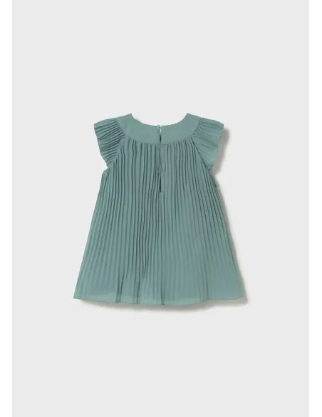 Vestido plisado - Menta     