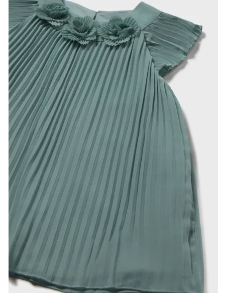 Vestido plisado - Menta     