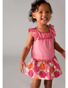 Conj. falda estampada - Geranio   