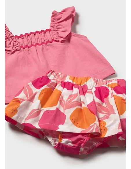 Conj. falda estampada - Geranio   