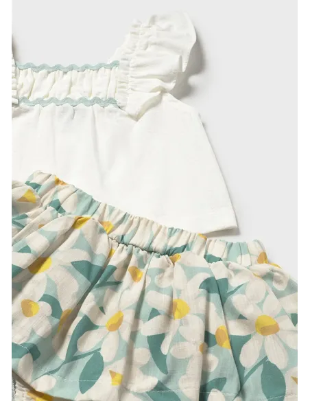 Conj. falda estampada - Lago      