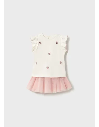 Conj. falda tul - Peonia    