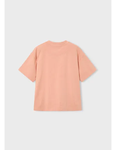 Camiseta m/c formas - Coral     