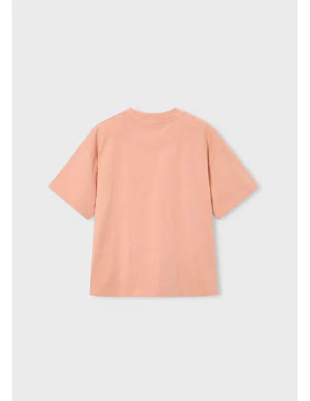 Camiseta m/c formas - Coral     