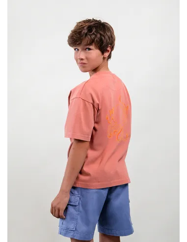 Camiseta m/c fluor - Rojo      