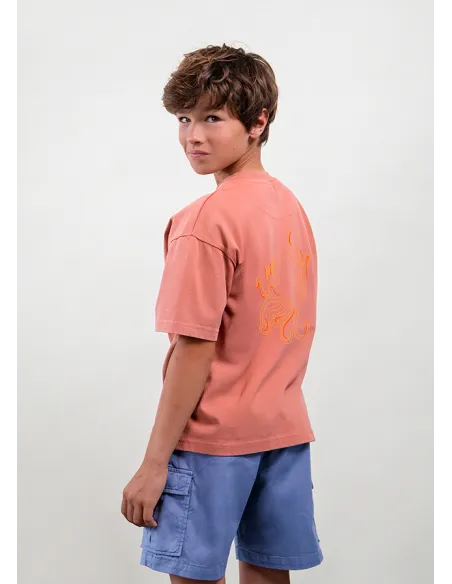 Camiseta m/c fluor - Rojo      