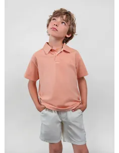 Polo m/c overdyed - Coral     