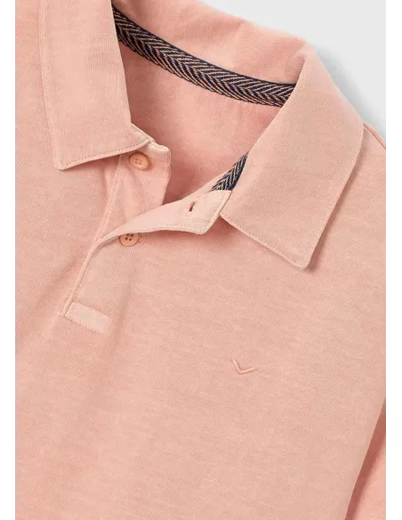 Polo m/c overdyed - Coral     