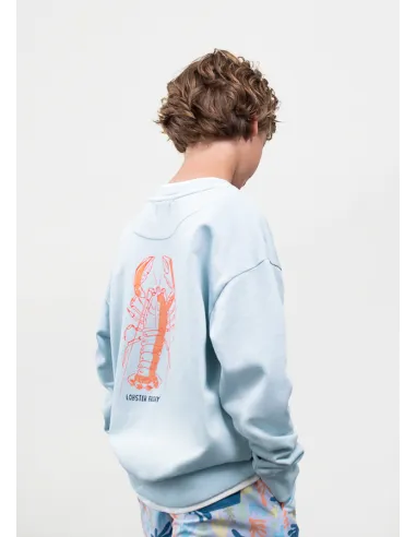 Sudadera "lobster friday" - Celeste   
