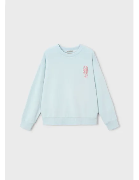 Sudadera "lobster friday" - Celeste   