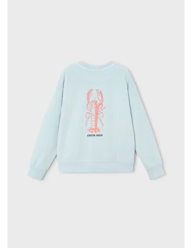 Sudadera "lobster friday" - Celeste   