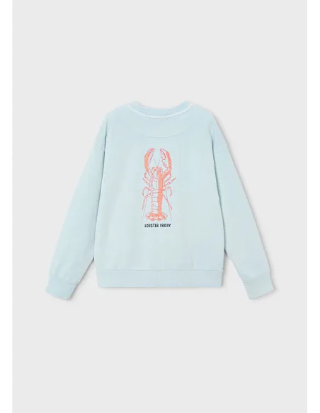 Sudadera "lobster friday" - Celeste   