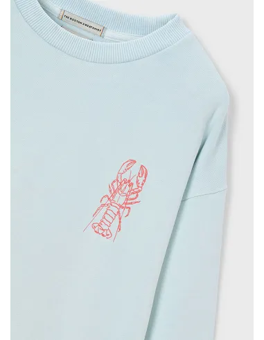 Sudadera "lobster friday" - Celeste   