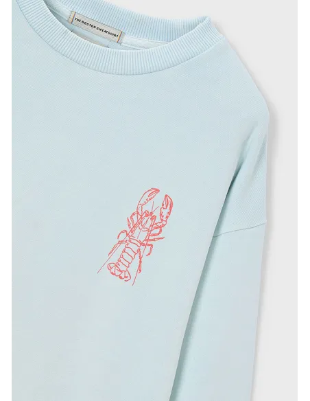 Sudadera "lobster friday" - Celeste   