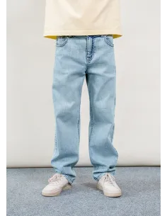 Pantalon jeans wide leg - Claro     