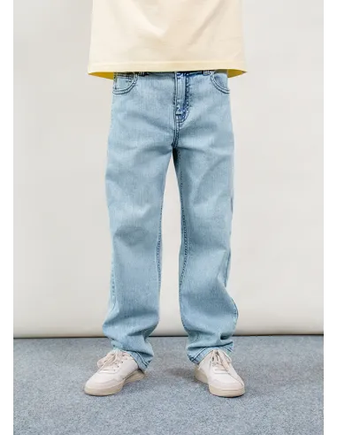 Pantalon jeans wide leg - Claro     