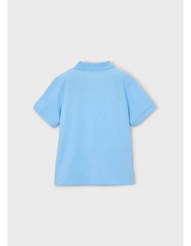 Polo m/c granito basico - Celeste   