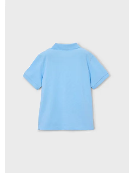 Polo m/c granito basico - Celeste   