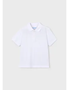 Polo m/c granito basico - Blanco    