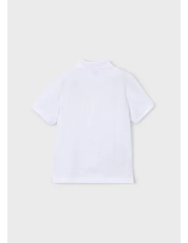Polo m/c granito basico - Blanco    