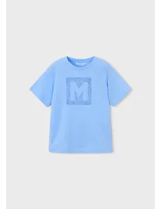 Camiseta m/c basica - Celeste   