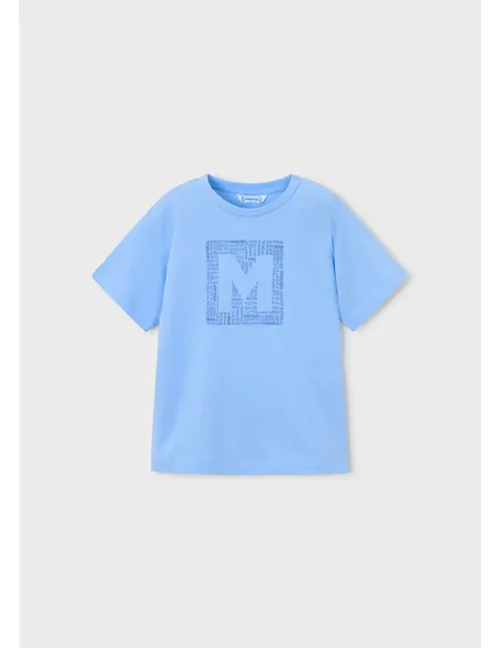 Camiseta m/c basica - Celeste   