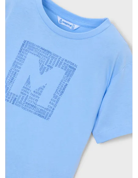 Camiseta m/c basica - Celeste   