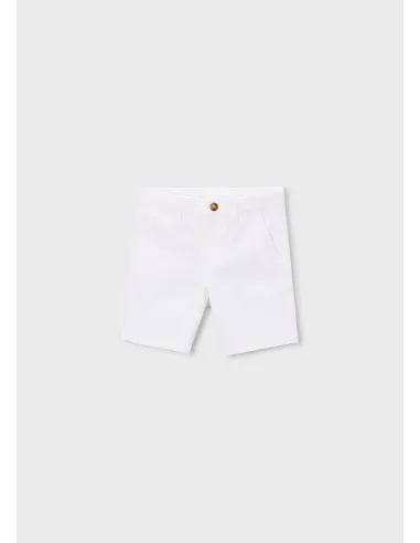 Bermuda chino sarga basico - Blanco    