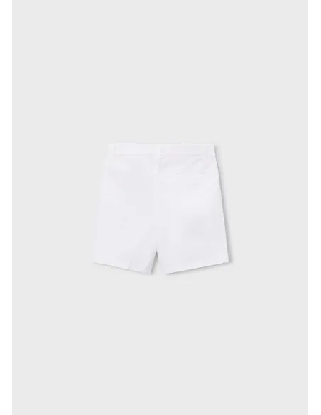 Bermuda chino sarga basico - Blanco    