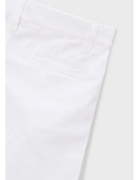 Bermuda chino sarga basico - Blanco    