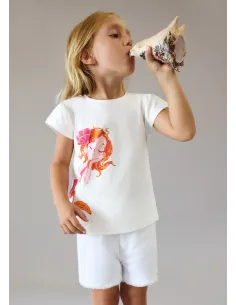 Short sarga basico - Blanco    