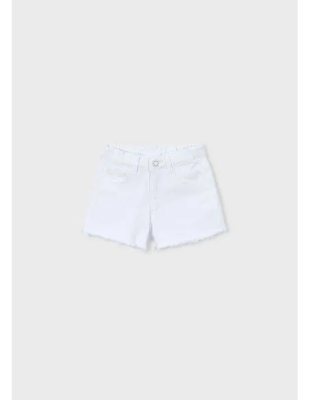Short sarga basico - Blanco    