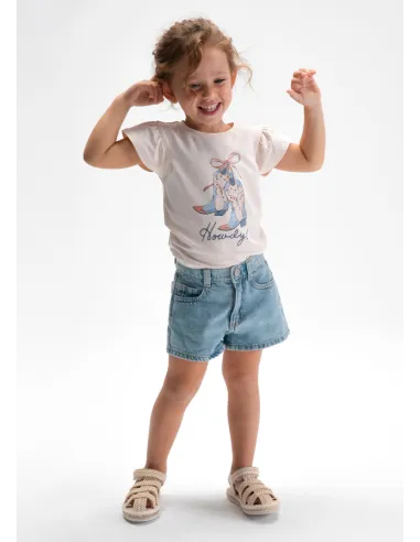 Short tejano basico - Claro     