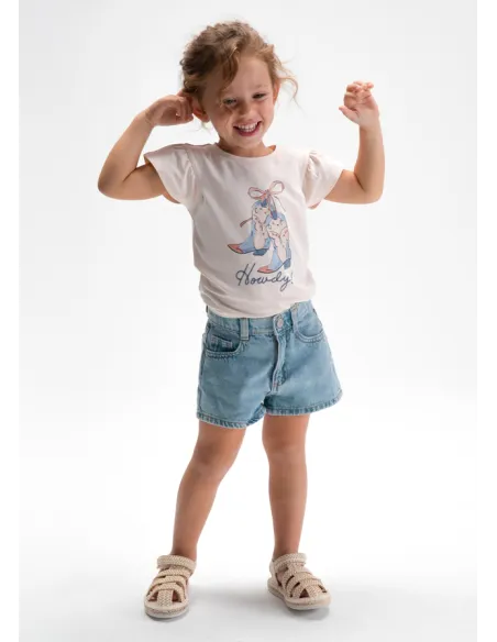 Short tejano basico - Claro     