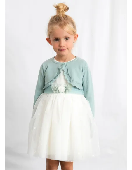 Bolero tricot basico - Lago      