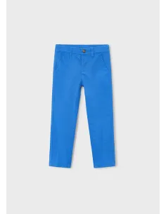Pantalon chino sarga basico - Azul      