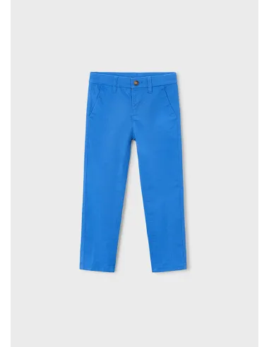 Pantalon chino sarga basico - Azul      