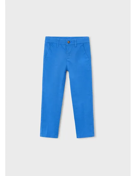 Pantalon chino sarga basico - Azul      