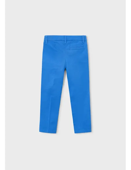 Pantalon chino sarga basico - Azul      
