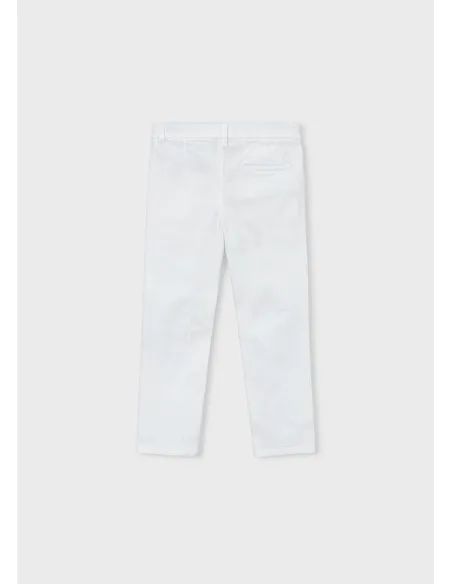 Pantalon chino sarga basico - Nata      