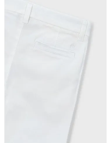 Pantalon chino sarga basico - Nata      