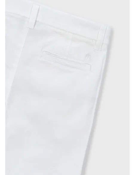 Pantalon chino sarga basico - Nata      