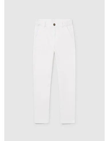 Pantalon chino basico - Nata      