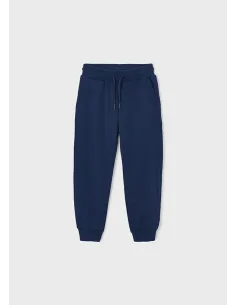 Pantalon felpa basico puños - Marino    