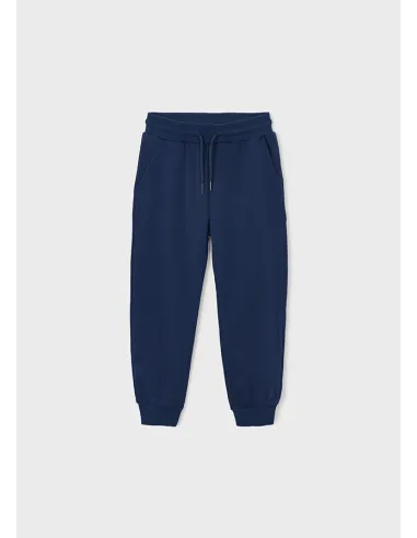 Pantalon felpa basico puños - Marino    