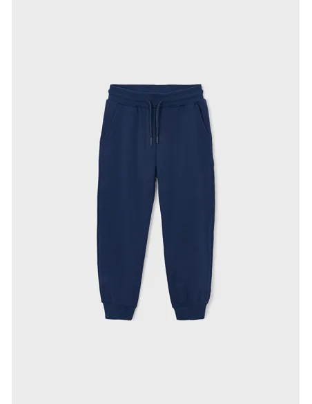 Pantalon felpa basico puños - Marino    