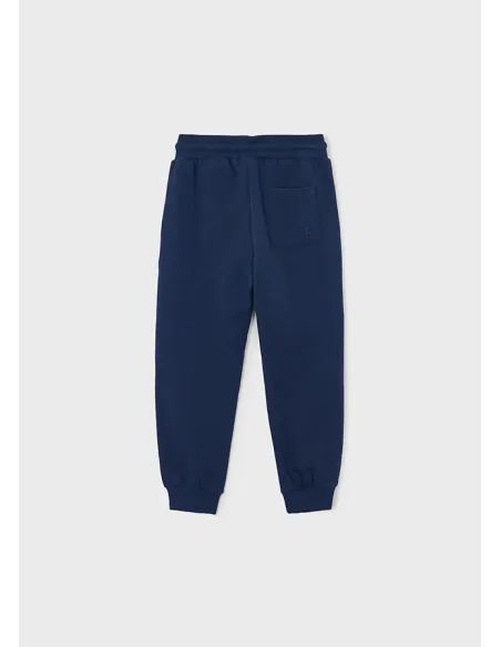 Pantalon felpa basico puños - Marino    