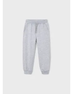 Pantalon felpa basico puños - Gris vig  