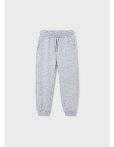 Pantalon felpa basico puños - Gris vig  