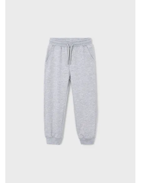 Pantalon felpa basico puños - Gris vig  